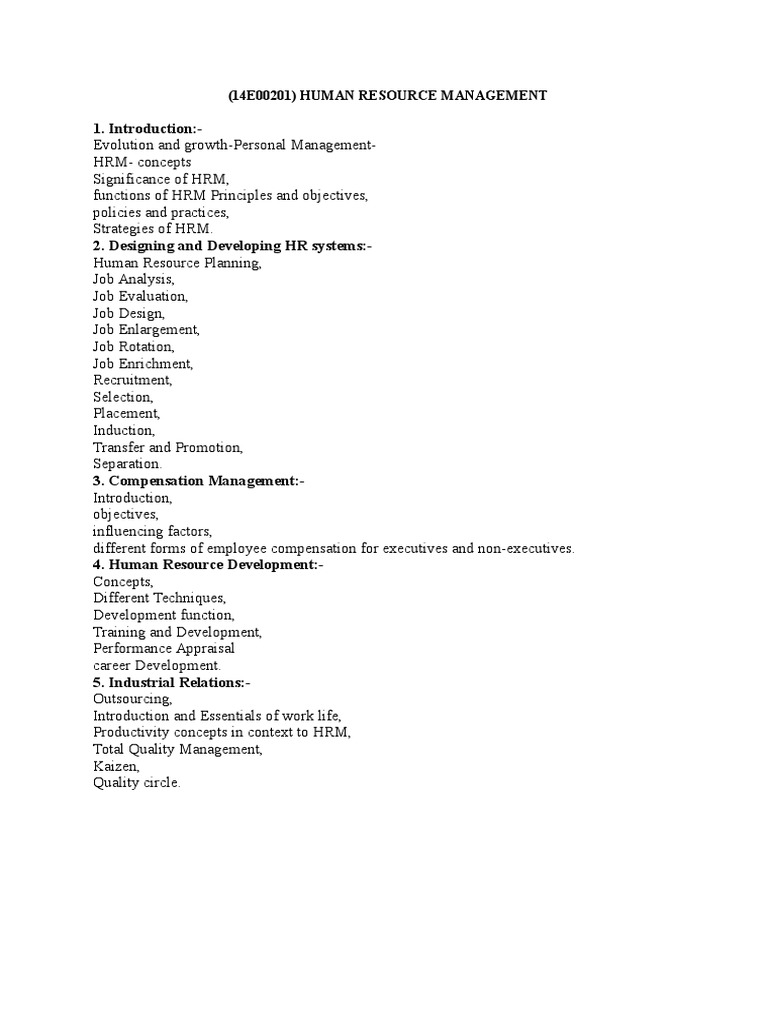 Comprehensive Guide to HR Management | PDF