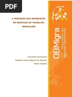 Relatorio Parcial a Inserçao Dos Imigrantes No Mercado de Trabalho Brasileiro