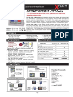 GP2300T/GP2301T - TFT Color: Pro-Face Graphic Operator Interfaces