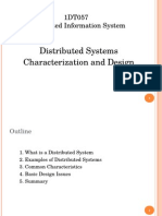 Distributed Systems Characterization and Design: 1DT057 Distributed Information System