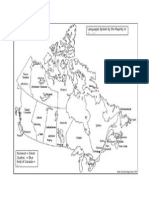 Language Communities Map of Canada