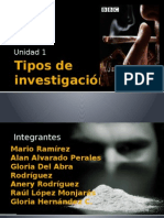 Tipos de Investigación