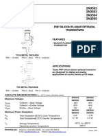2N3502 2N3503 2N3504 2N3505: PNP Silicon Planar Epitaxial Transistors
