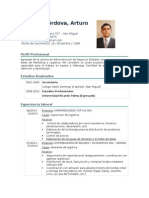 Curriculum Vitae - Arturo Becerra 2015