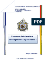 Investigacion de Operaciones I Borrador