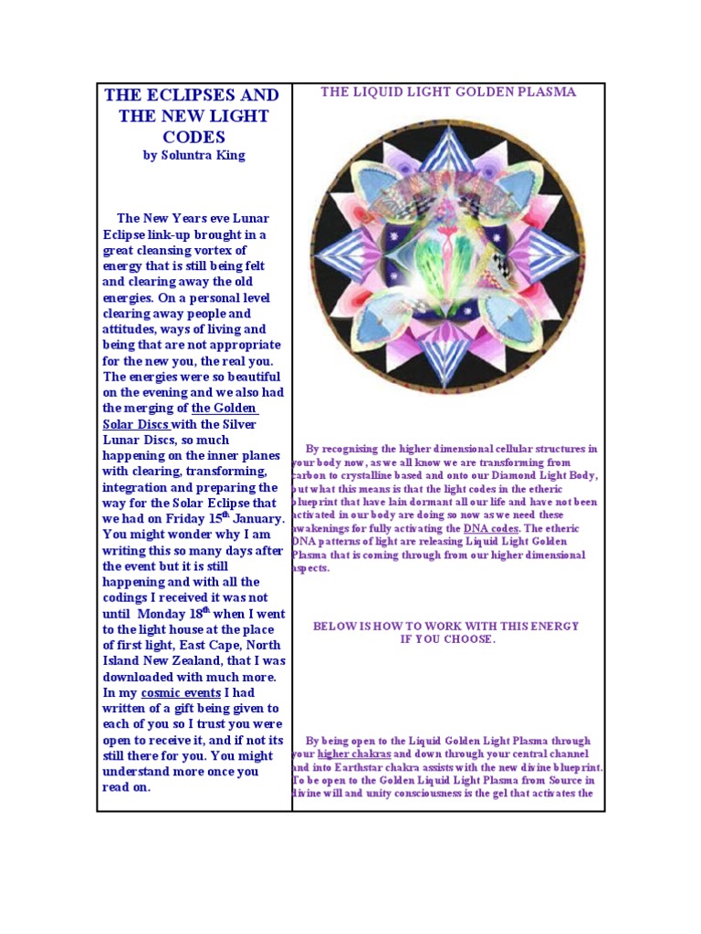 The Eclipses and The New Light Codes PDF Eclipse Chakra