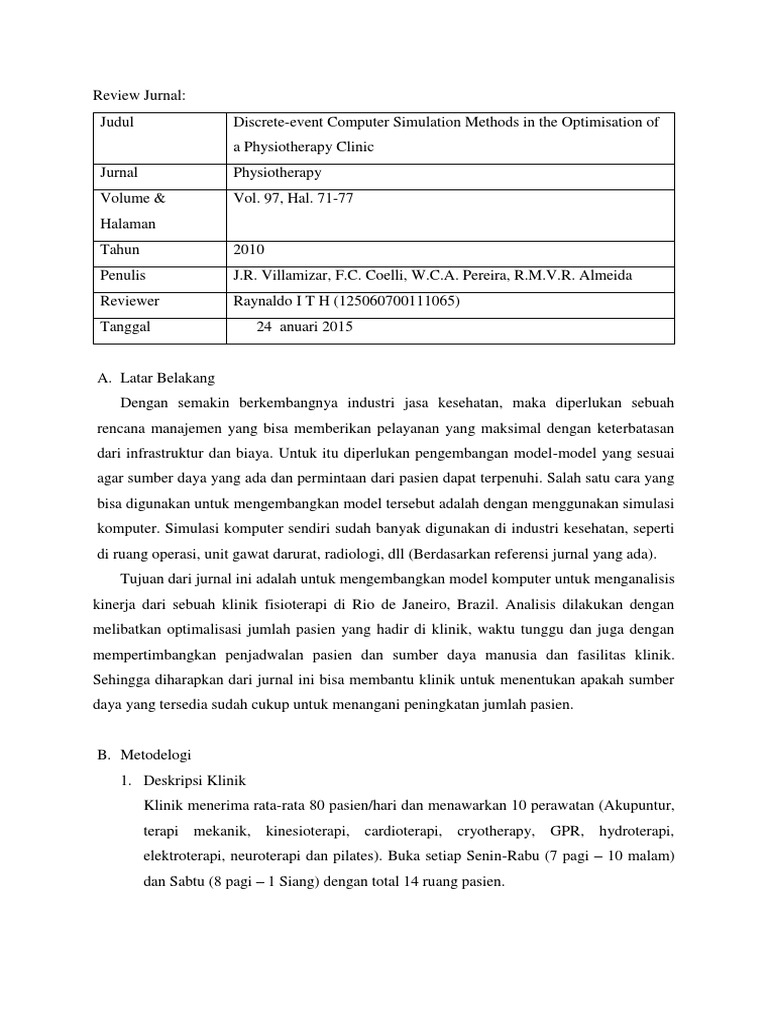 Discrete Event Simulation | PDF | Pengembangan Diri