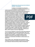 Un Determinación Rápida para La Tasa de Inyección de Metanol para La Inhibición Hidratos