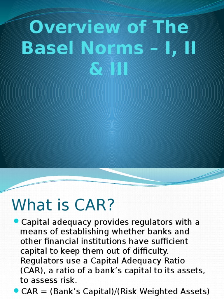Understanding Capital Adequacy Norms | PDF | Capital Requirement | Banks