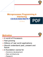 Microprocessor Programming & Interfacing: Cs/Ece/Eee/Instr F241