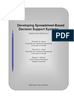 Developing Spreadsheet-Based Decision Support Systems 
