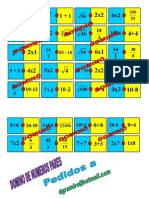 Domino de Operaciones Combinadas Pares