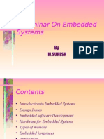 A Seminar On Embedded Systems: by M.Suresh