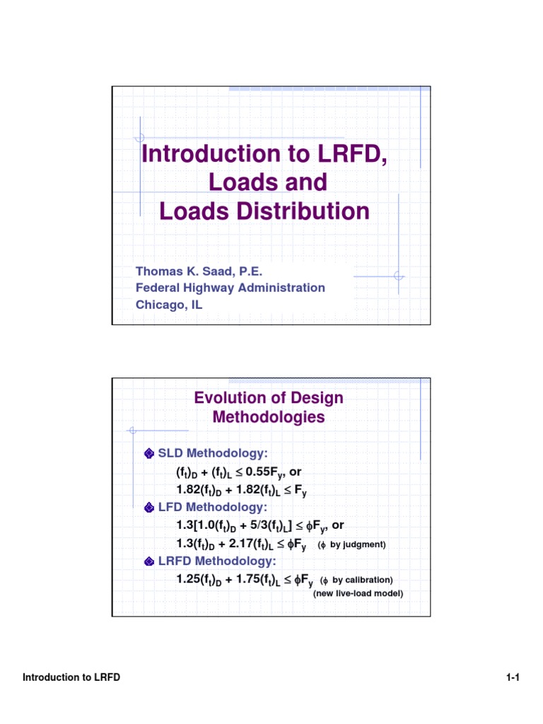Bridge-Intro To LRFD Rev | PDF | Business