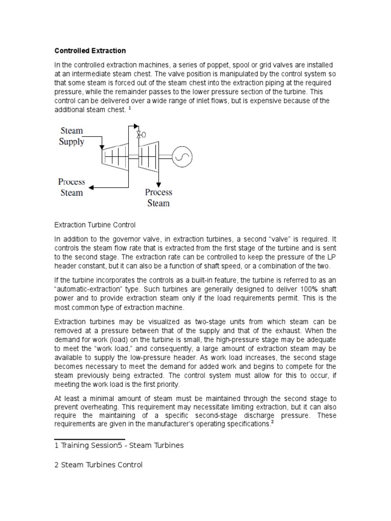 Controlled Extraction | PDF | Valve | Turbine