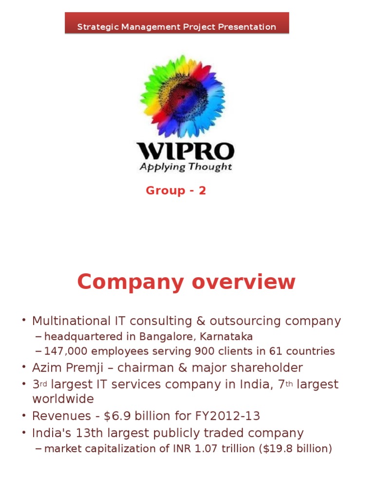 presentation on wipro company
