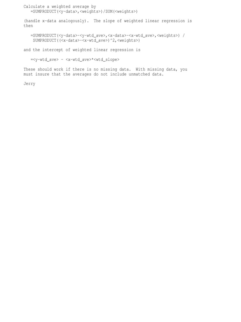 weighted-regression-in-excel-pdf-regression-analysis-mathematical