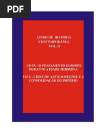 O Pensamento Europeu Durante a Idade Moderna