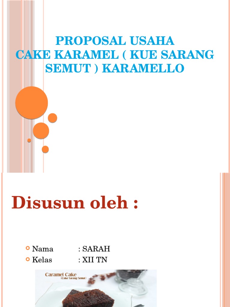 Sarah Mb Proposal Usaha