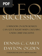 Ceo Succession