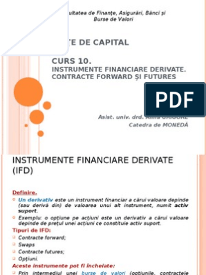 Instrumente financiare derivate - Wikipedia