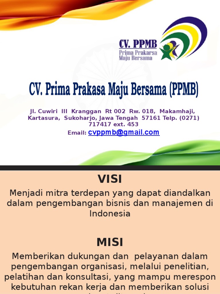 Company Profile CV PPMB | PDF | Bisnis