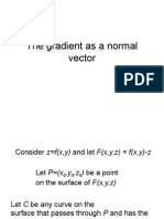Gradient as a Normal Vector