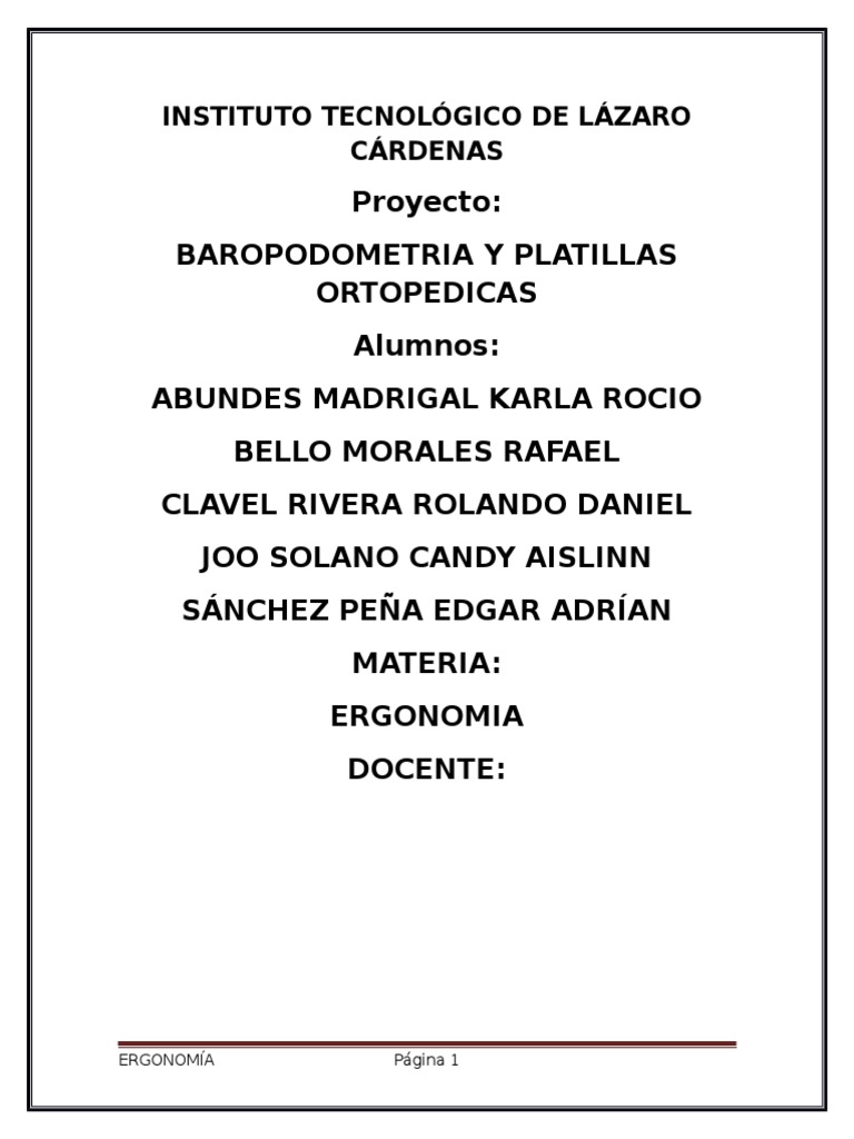 Ergonomia | PDF | Pie | Biomecánica