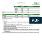 Matrix Tariff Sheet: Particular Description Matrix Plan International Roaming