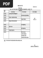 mca time table