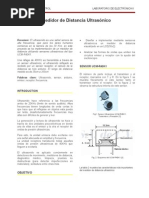 Sensor Ultrasonico Emisor Receptor Medicion de Distancia