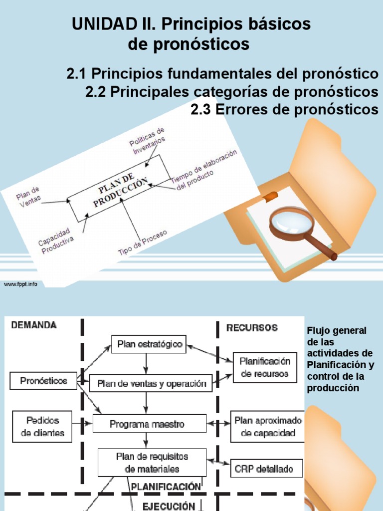 UNIDAD II. Principios_basicos_pronósticos (2) Predicción Planificación