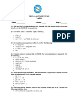 MATLAB Signals and Systems Lab 1