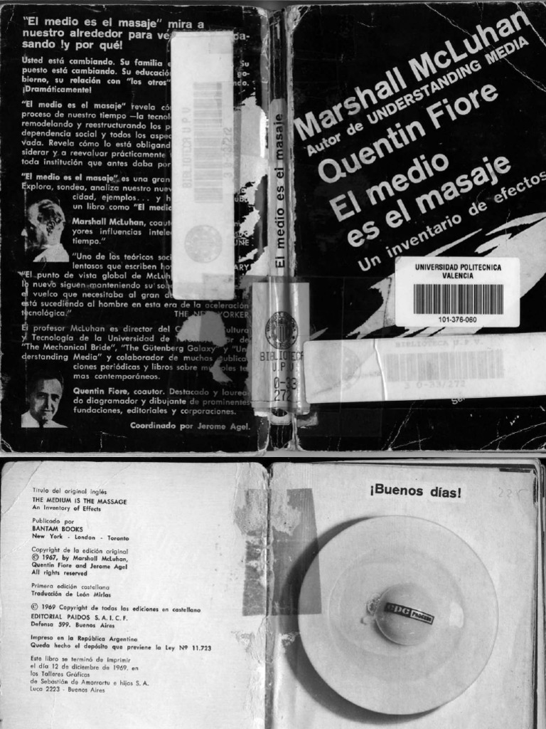 Marshall McLuhan y Quentin Fiore El Medio Es El Masaje PDF