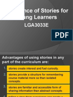 Importance of Stories For Young Learners: LGA3033E