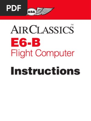 E6b Flight Computer Manual Airspeed Altitude