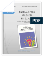 Motivar para Aprender en El Aula