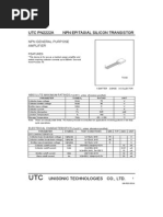 UTC PN2222A NPN Epitaxial Silicon Transistor: NPN General Purpose Amplifier