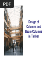 Design of Timber Columns and Beam-Columns