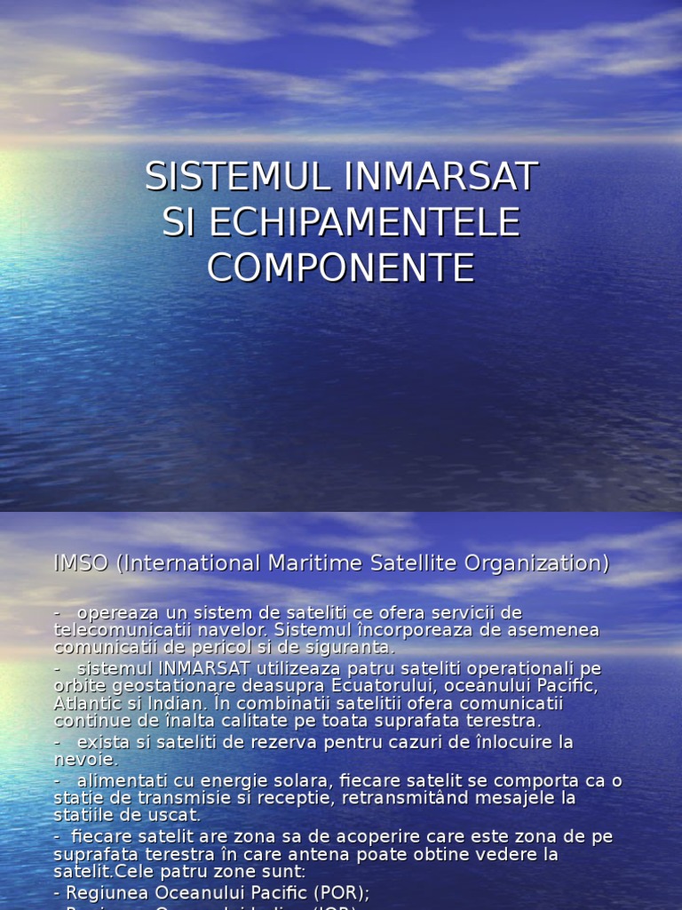 Sistemul INMARSAT | PDF