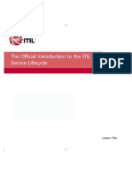 ITIL v3 Service Lifecycle Introduction ITIL