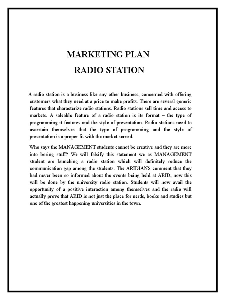 A Radio Station Advertising Radio