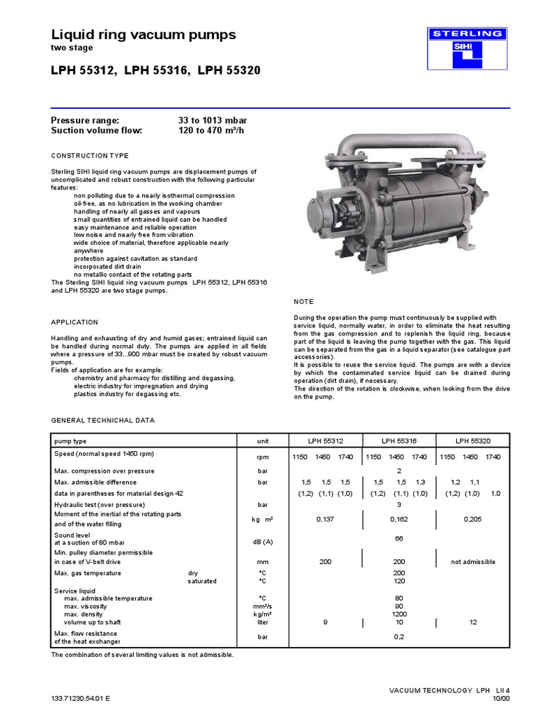 sihilph55000 Pump Vacuum