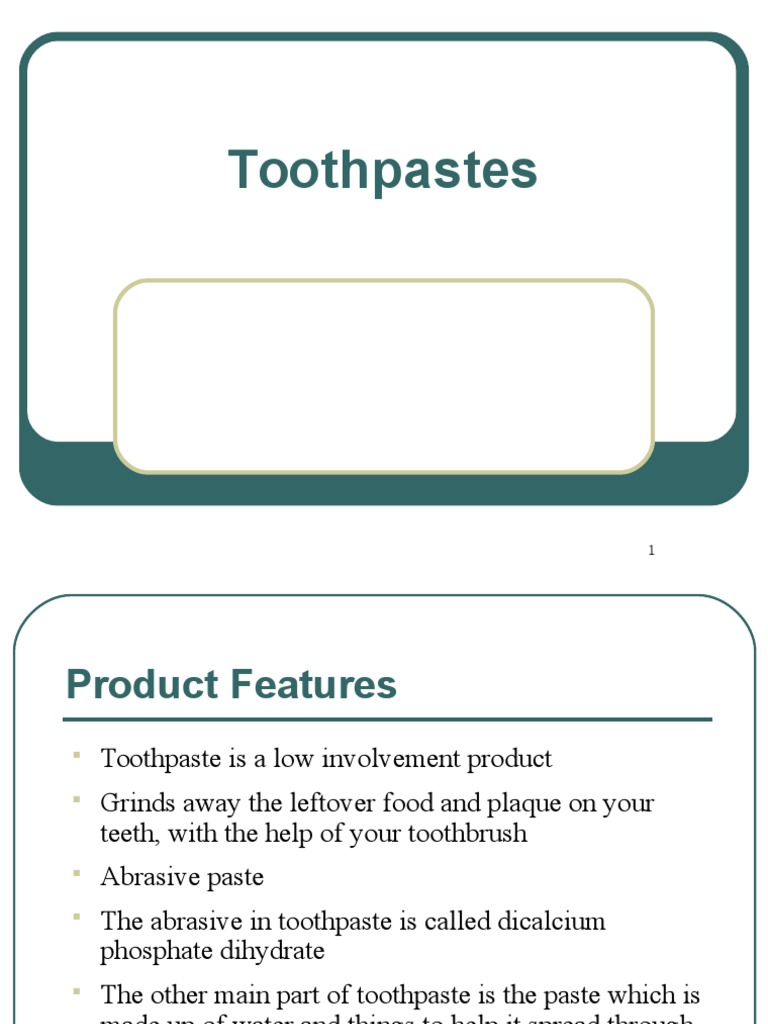 Toothpaste Formulation Essentials | PDF | Brand | Oral Hygiene