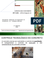 AULA 6 Controle Tecnol Gico Do Concreto MCC II Parte 1 2014