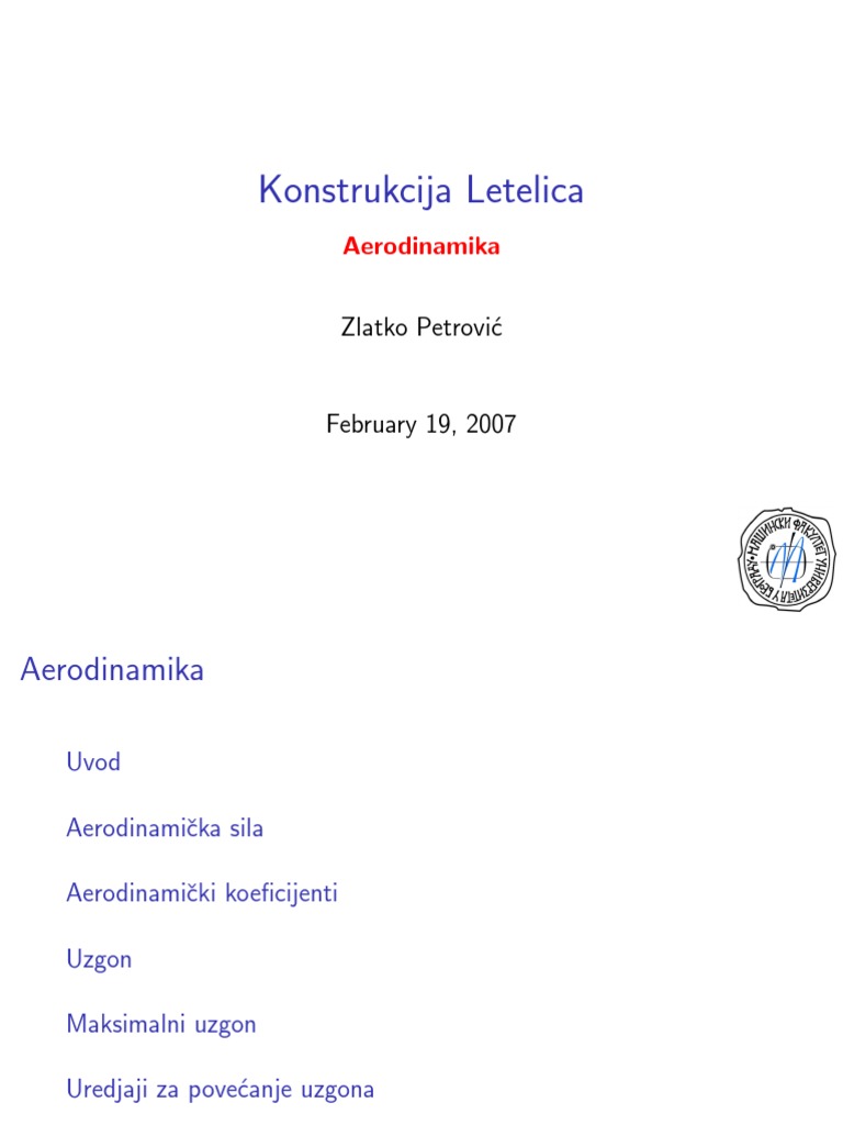 Aerodinamika | PDF