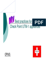 Best practices for Check Point UTM-1 appliances