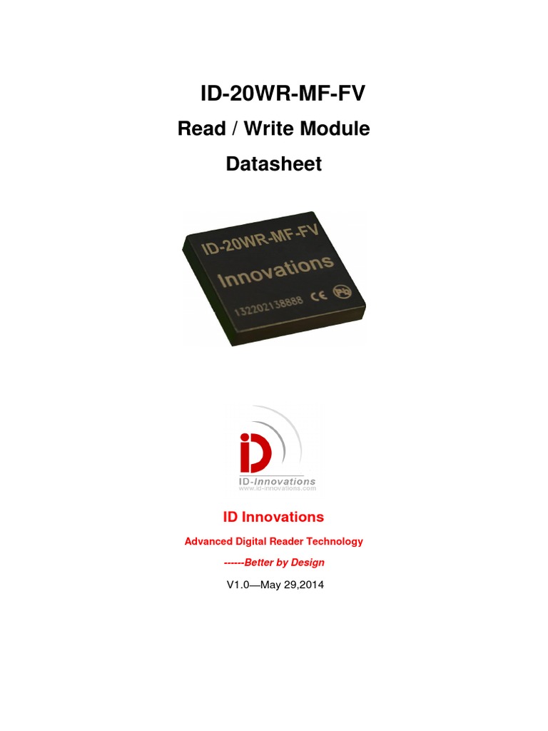 ID-20WR-MF-FV RFID Reader Module | PDF | Network Packet | Password