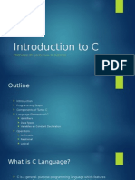 Introduction To C