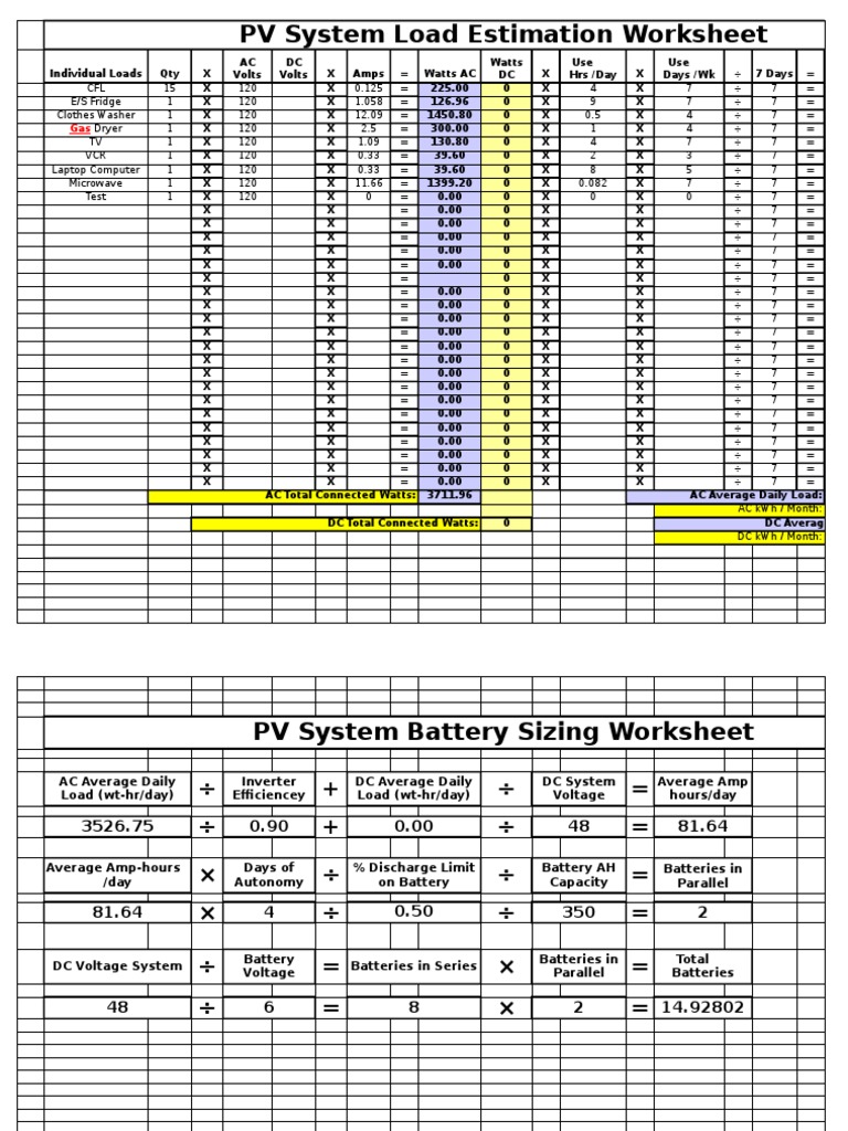 Sizing Calculators Power Inverter Power (Physics)